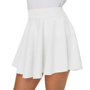 High Waisted Mini Flair Skirt